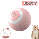Rechargeable Cat Interactive Ball – Automatic Rolling Toy with Tail, Intelligent Mouse Simulation for Cats