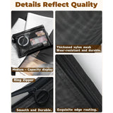 3-Size Nylon Mesh Makeup Bags – Waterproof Toiletry & Brush Organizer Pouches for Women