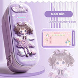Multifunctional 3D Pencil Case Double Layer Pen Box Waterproof  Pen Bag Gift
