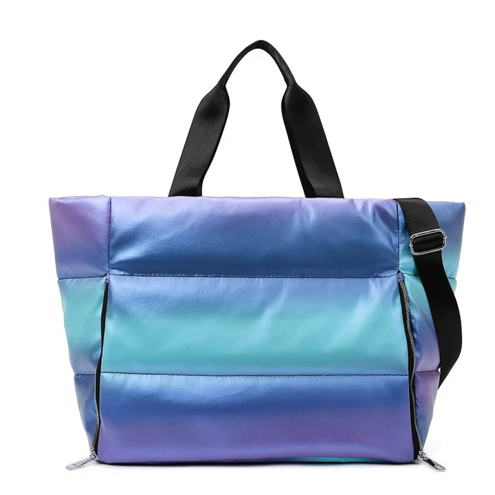 Women’s Yoga Mat Gym Bag – Large Capacity Fitness Tote, Travel Shoulder Bag with Zipper.