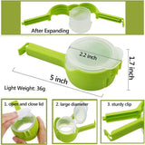 Kitchen Chip Bag Clips with Pouring Spouts - Reusable Plastic Cap Food Clips for Organizing and Storing Food in the Kitchen