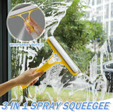 3 in 1 Spray Squeegee, Window Squeegee with Sprayer, Spray Windowsqueegee Cleaner with Spray Bottle for Car, Home, Kitchen Windows
