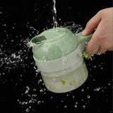 "5-in-1 Portable Electric Vegetable Cutter & Chopper – Multi-Functional Slicer, Shredder & Fruit Cutter"