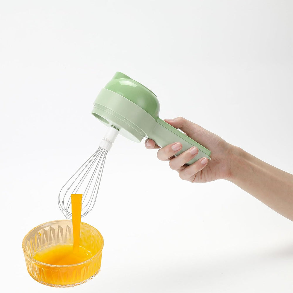"5-in-1 Portable Electric Vegetable Cutter & Chopper – Multi-Functional Slicer, Shredder & Fruit Cutter"