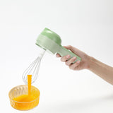 "5-in-1 Portable Electric Vegetable Cutter & Chopper – Multi-Functional Slicer, Shredder & Fruit Cutter"