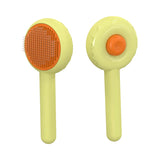 Pumpkin Cat Grooming Brush – Self-Cleaning Comb for Pets, Removes Loose Hair, Undercoat & Tangles