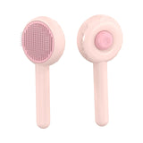Pumpkin Cat Grooming Brush – Self-Cleaning Comb for Pets, Removes Loose Hair, Undercoat & Tangles