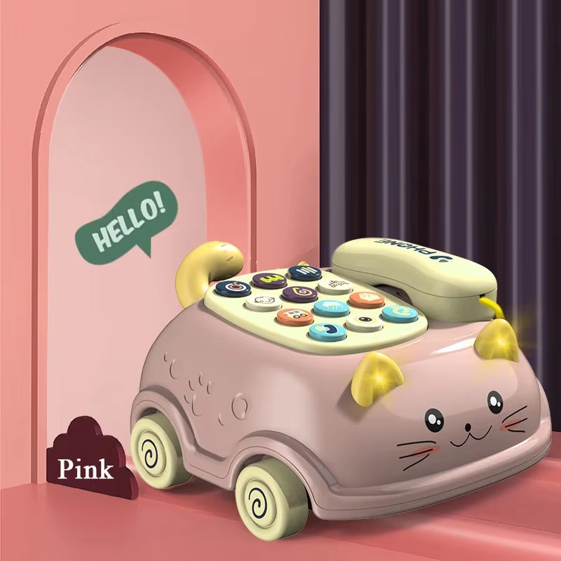 Baby 3-in-1 Musical Phone Toy – Interactive Toddler Learning & Montessori Gift