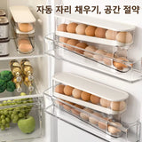 Slide Egg Carton – Double Automatic Egg Roller Storage Holder for Fridge Door & Kitchen Countertop
