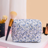 Women Makeup Organizer Female Toiletry Kit Bag Make up Case Storage Pouch Lady Flower Cosmetic Brush Organizer Bag for Travel