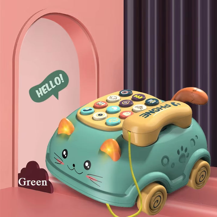 Baby 3-in-1 Musical Phone Toy – Interactive Toddler Learning & Montessori Gift