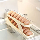Slide Egg Carton – Double Automatic Egg Roller Storage Holder for Fridge Door & Kitchen Countertop